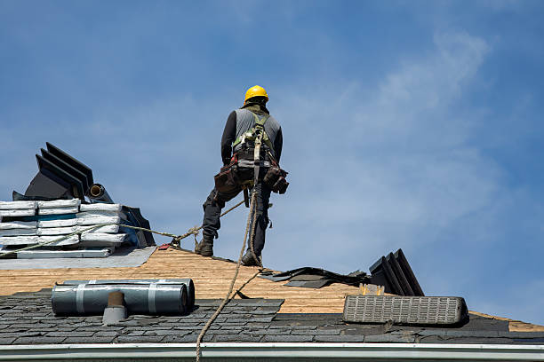 Professional Roof Installation technician working in Pablo, MT